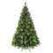 7.5ft. Pre-Lit Adirondack Artificial Christmas Tree, Multicolor LED Lights